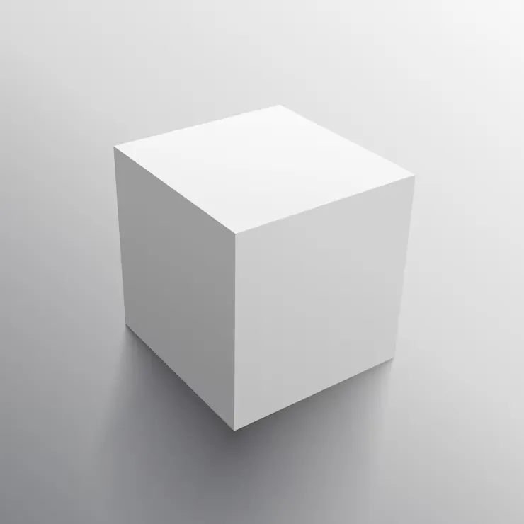 A cube in 3D