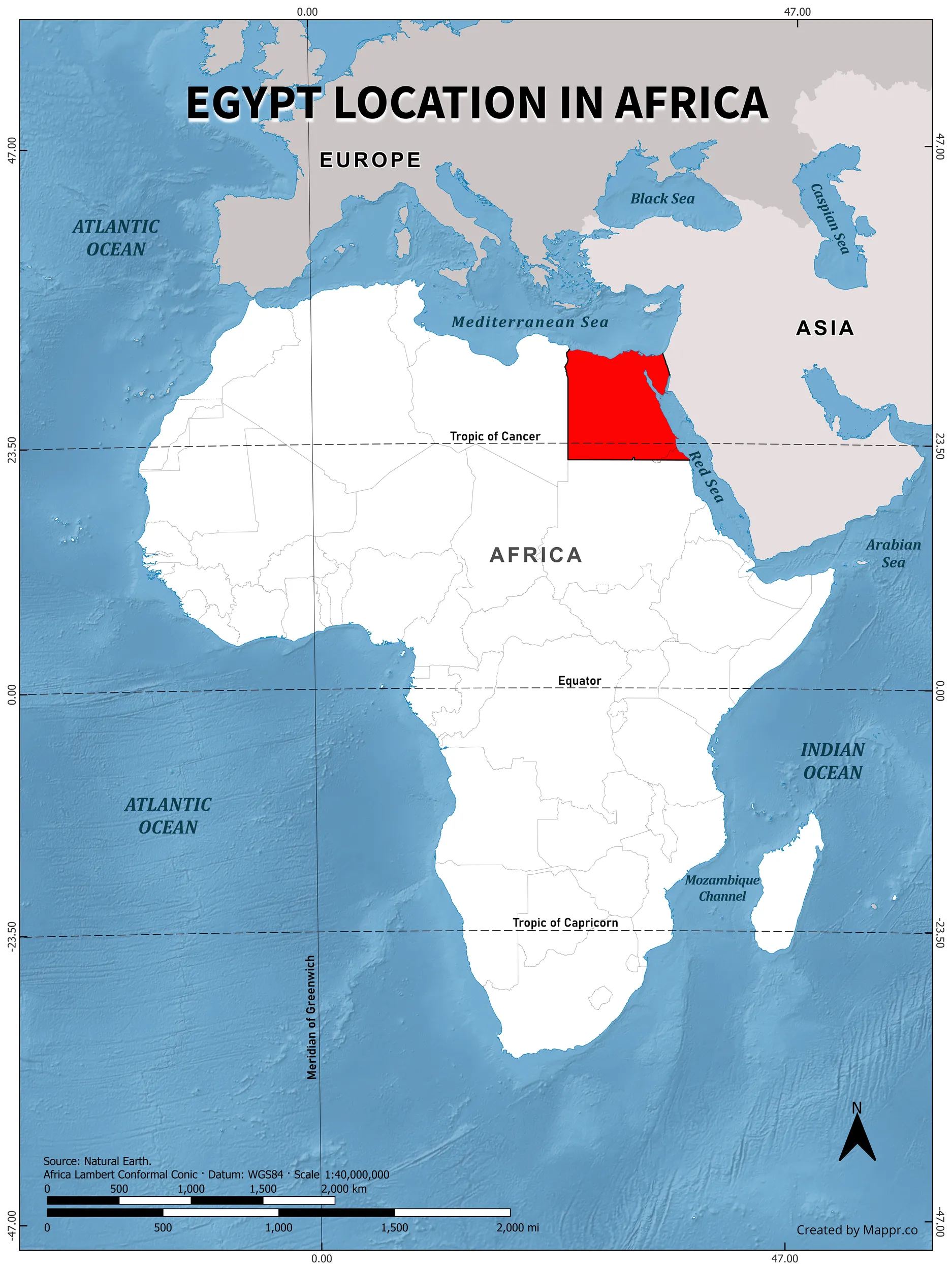 Map of Egypt