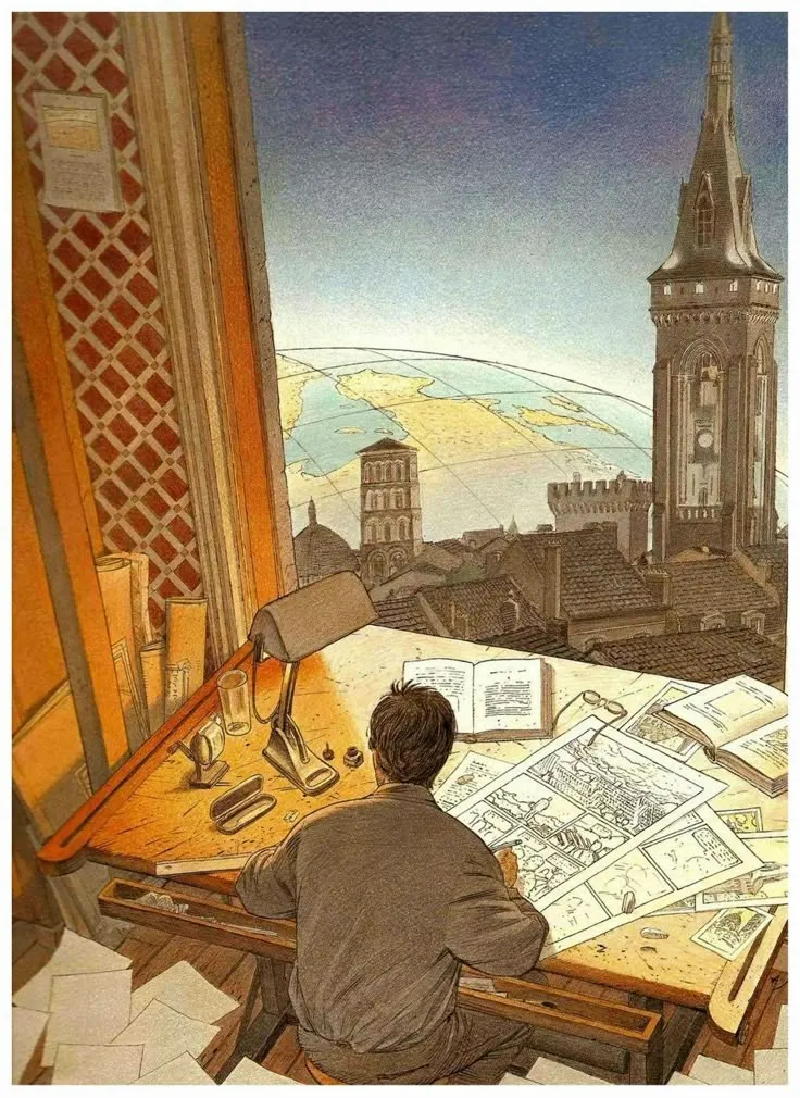Example art from the Obscure Cities