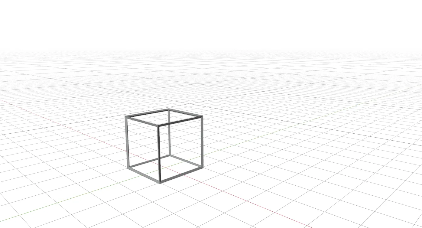 Perspective Cube on Grid