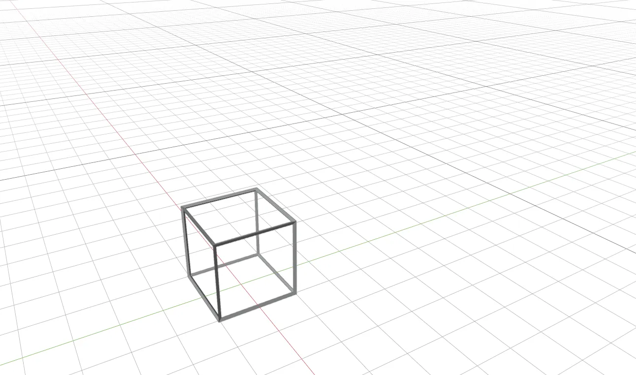 Perspective Cube on Grid with different Viewpoint