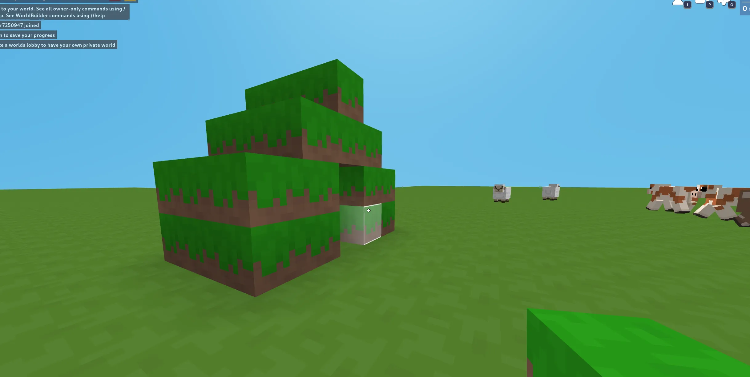 Screenshot of House in Minecraft-like game